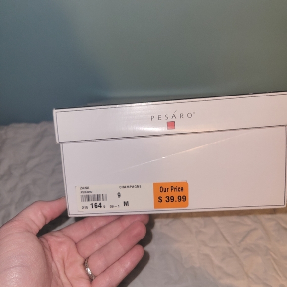 Pesaro Gold Strappy Wedge Heels 9 - Picture 10 of 10